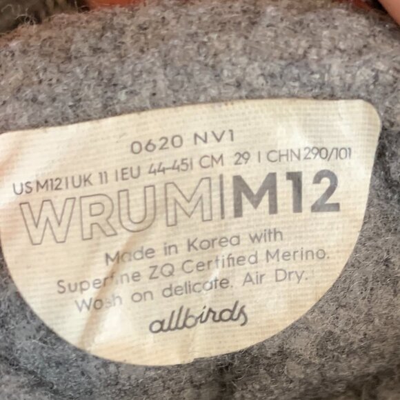 Allbirds Wool Runner-Up Mizzles Mens Size 12 Running Shoes Water Repelle… - Picture 13 of 15